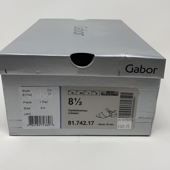 Gabor 81.742.17 black suede ankle strap sandals - Picture 11 of 11